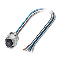 SACC-E-M12FS-5CON-PG9/0,2 - Cihaz geçmeli konnektörü önde montaj