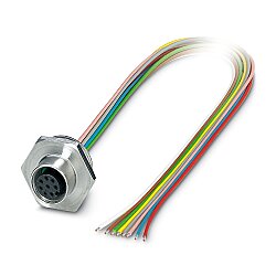 SACC-E-M12FS-8CON-M20/0,5 VA - Cihaz geçmeli konnektörü önde montaj