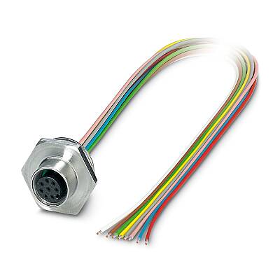 SACC-E-M12FS-8CON-M20/0,5 VA - Cihaz geçmeli konnektörü önde montaj - 1