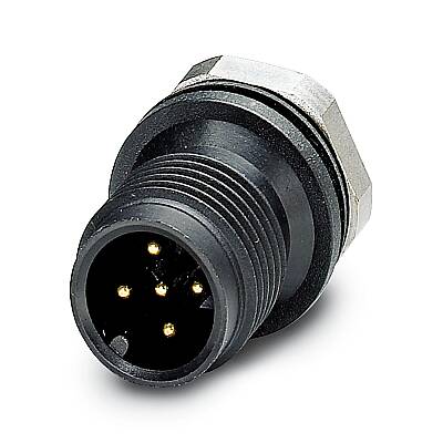 SACC-E-M12MS-5CON-M12 PSCUP - Cihaz geçmeli konnektörü önde montaj - 1