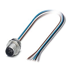 SACC-E-M12MS-5CON-PG9/0,5 - Cihaz geçmeli konnektörü önde montaj