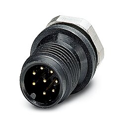 SACC-E-M12MS-8CON-M12 PSCUP - Cihaz geçmeli konnektörü önde montaj