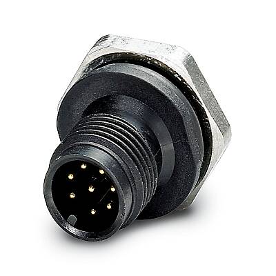 SACC-E-M12MS-8CON-M16 PSCUP - Cihaz geçmeli konnektörü önde montaj - 1