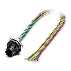 SACC-E-M12MS-8CON-M16/0,5 P - Cihaz geçmeli konnektörü önde montaj