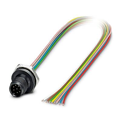 SACC-E-M12MS-8CON-M16/0,5 P - Cihaz geçmeli konnektörü önde montaj - 1