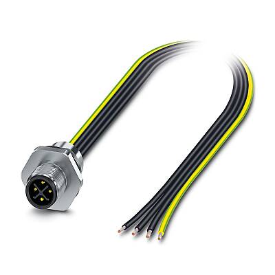 SACC-E-M12MSS-4P-M16XL/0,5 PEX - Cihaz geçmeli konnektörü önde montaj - 1