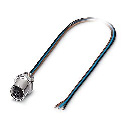 SACC-E-M5FS-3CON-M5/0,5 - Cihaz geçmeli konnektörü önde montaj