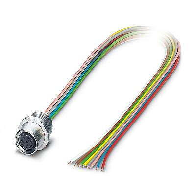 SACC-E-M8FS-8CON-M10/0,5 - Cihaz geçmeli konnektörü önde montaj - 1