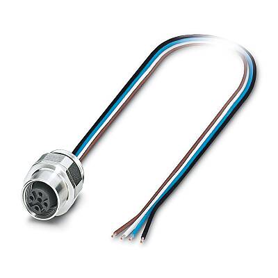 SACC-EC-M12FS-4CON-PG 9/0,5 VA - Cihaz geçmeli konnektörü önde montaj - 1