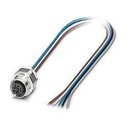 SACC-EC-M12FS-5CON-PG 9/0,5 VA - Cihaz geçmeli konnektörü önde montaj