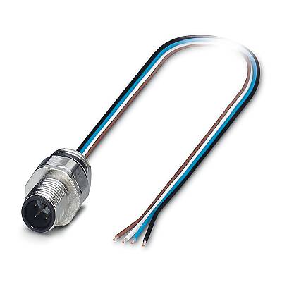 SACC-EC-M12MS-4CON-PG9/0,5 - Cihaz geçmeli konnektörü önde montaj - 1