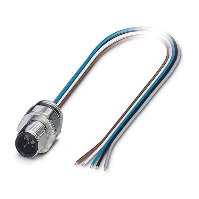 SACC-EC-M12MS-5CON-PG9/1,5 - Cihaz geçmeli konnektörü önde montaj - 1