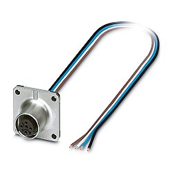SACC-SQ-M12FS-4CON-20/0,5 - Cihaz geçmeli konnektörü önde montaj