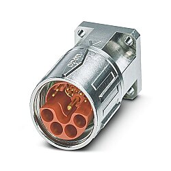 SH-8EPC58AY000S - Cihaz geçmeli konnektörü, önde montaj, tırtıllı somunlu