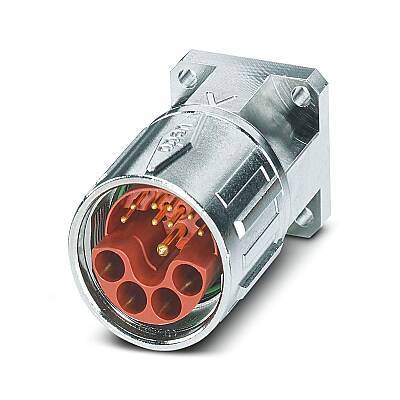 SH-8EPS48AY000S - Cihaz geçmeli konnektörü, önde montaj, tırtıllı somunlu - 1