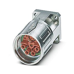 SH-8ESC58AY000S - Cihaz geçmeli konnektörü, önde montaj, tırtıllı somunlu