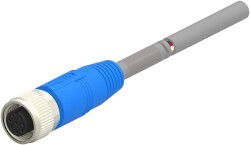 T4151320004-005  M12 4 PİN DİŞİ DÜZ 5 MT PUR SENSÖR KABLOSU